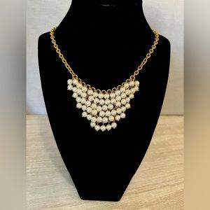 J Crew Pearl Bib Statement Necklace